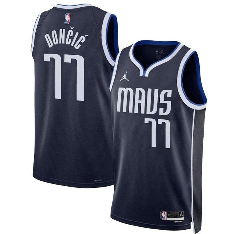 Camiseta NBA Luka Dončić - Dallas Mavericks - 2023 Edición de Impacto - Azul Marino