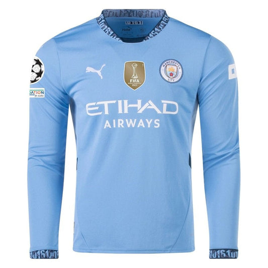 Camiseta Manchester City - Liga de Campeones - 24/25 I Casa - Manga Larga