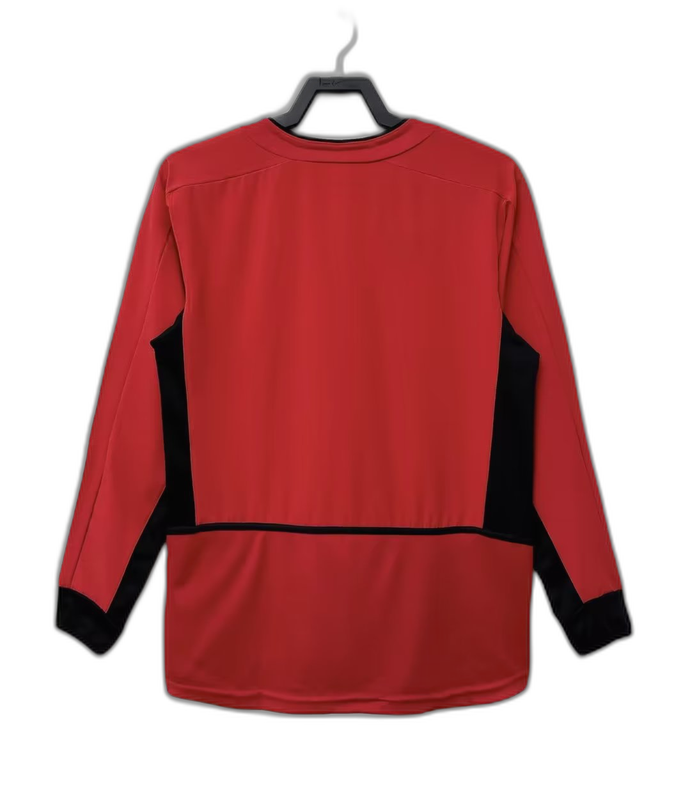 Camiseta Manchester United 02/04 I Casa - Manga Larga Versión Retro