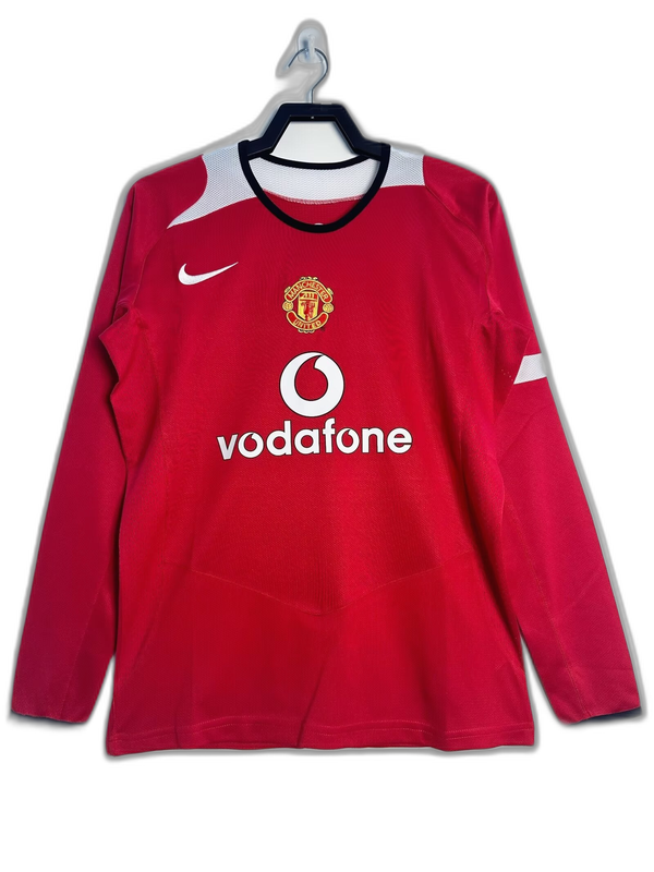 Camiseta Manchester United 05/06 I Casa - Manga Larga Versión Retro