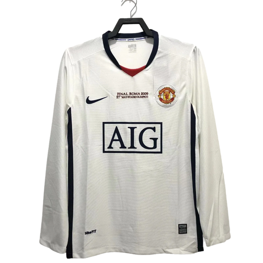 Camiseta Manchester United 08/09 II Visitante - Manga Larga Versión Retro