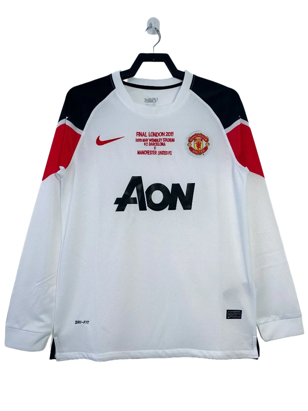Camiseta Manchester United 10/11 II Visitante - Manga Larga Versión Retro