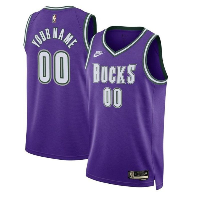 Camiseta NBA - Milwaukee Bucks - 2023 - Versión Clásica - Morado