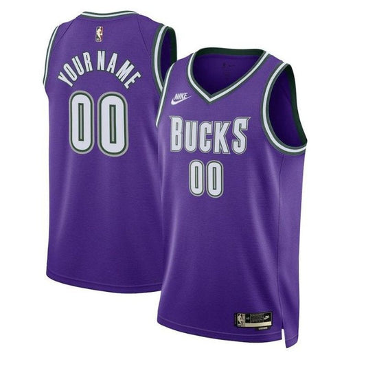 Camiseta NBA - Milwaukee Bucks - 2023 - Versión Clásica - Morado