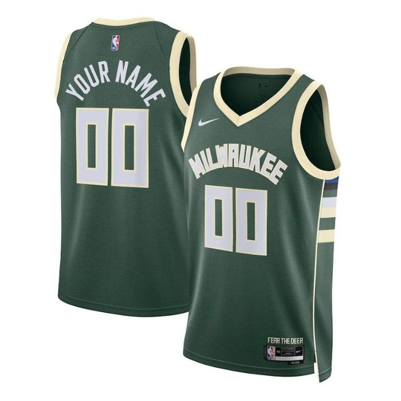 Camiseta NBA - Milwaukee Bucks - 2023 Hunter Verde - Edición Ícono