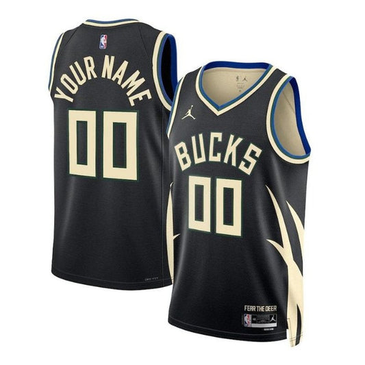 Camiseta NBA - Milwaukee Bucks - 2023 - Edición de Impacto - Negro