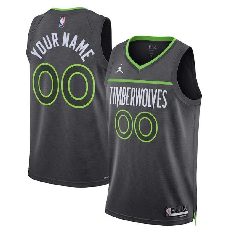 Camiseta NBA - Minnesota Timberwolves - 2023 - Edición de Impacto - Negro