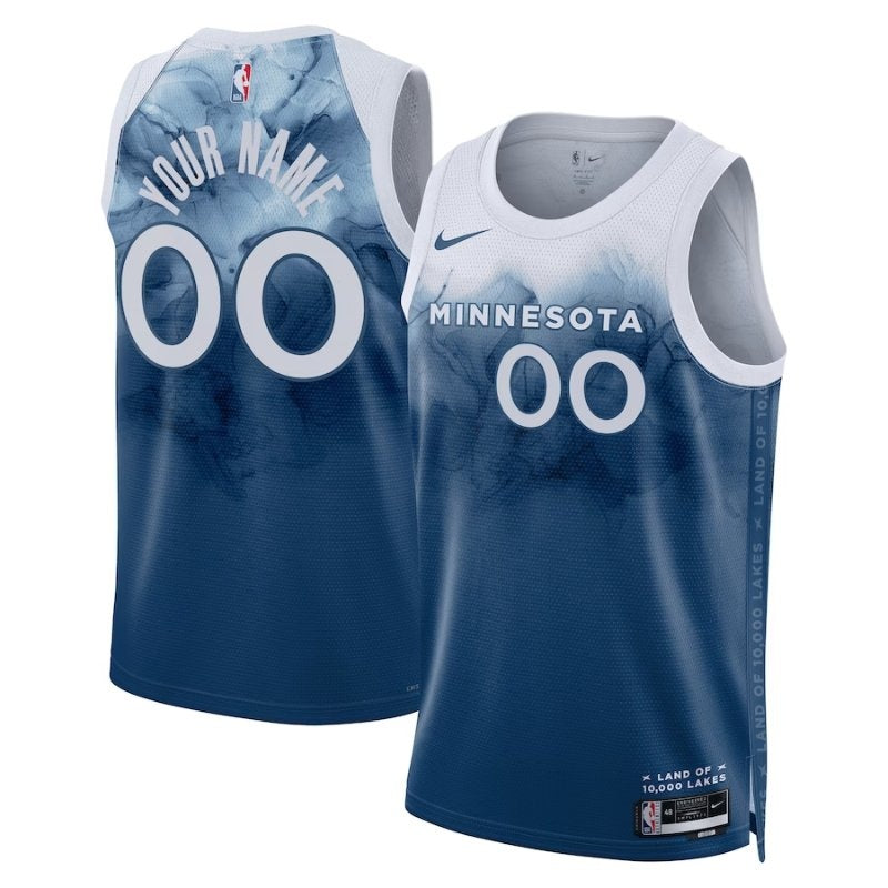 Camiseta NBA - Minnesota Timberwolves - 23/24 - Azul - Edición Ciudad
