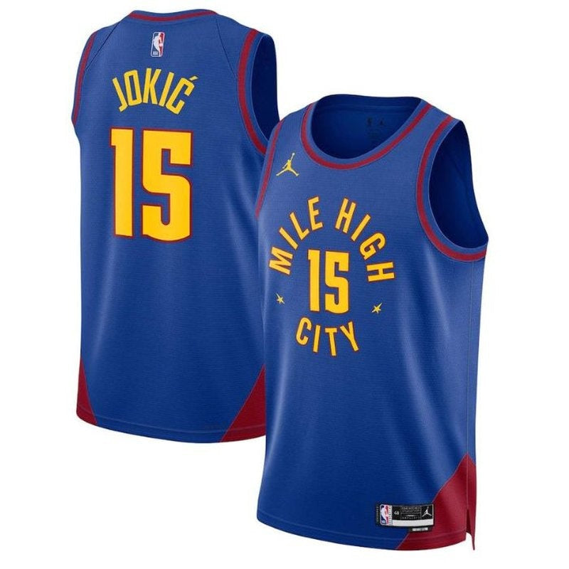 Camiseta NBA Nikola Jokic - Denver Nuggets - 2023 Edición de Impacto - Azul