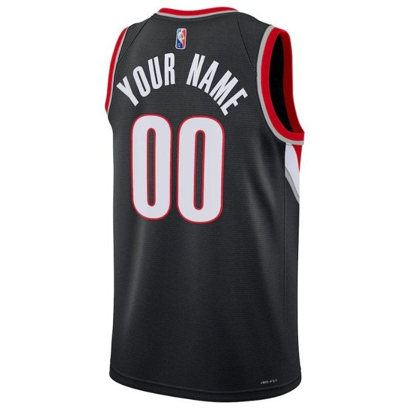 Camiseta NBA - Portland Trail Blazers - 2023 Diamante - Edición Ícono - Negro