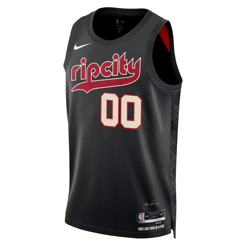 Camiseta NBA - Portland Trail Blazers - 23/24 - Negro - Edición Ciudad