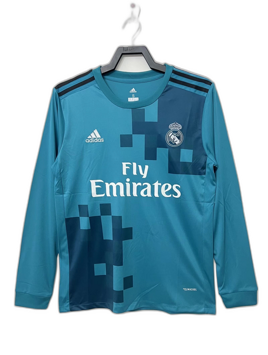 Camiseta Real Madrid 17/18 III Tercera - Manga Larga Versión Retro