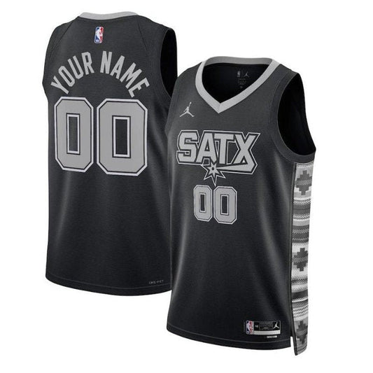 Camiseta NBA - San Antonio Spurs - 2023 - Edición de Impacto - Negro