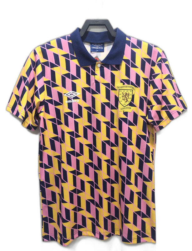 Camiseta Escocia 88/89 Amarillo - Versión Retro