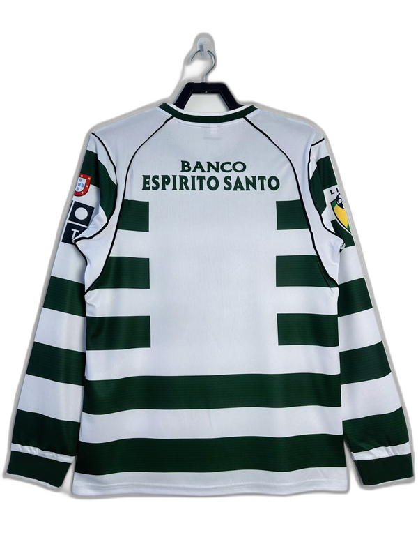 Camiseta Sporting Lisboa 01/03 I Casa - Manga Larga Versión Retro