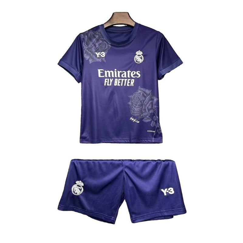 REAL MADRID Y-3 MORADA 24/25 CONJUNTO INFANTIL