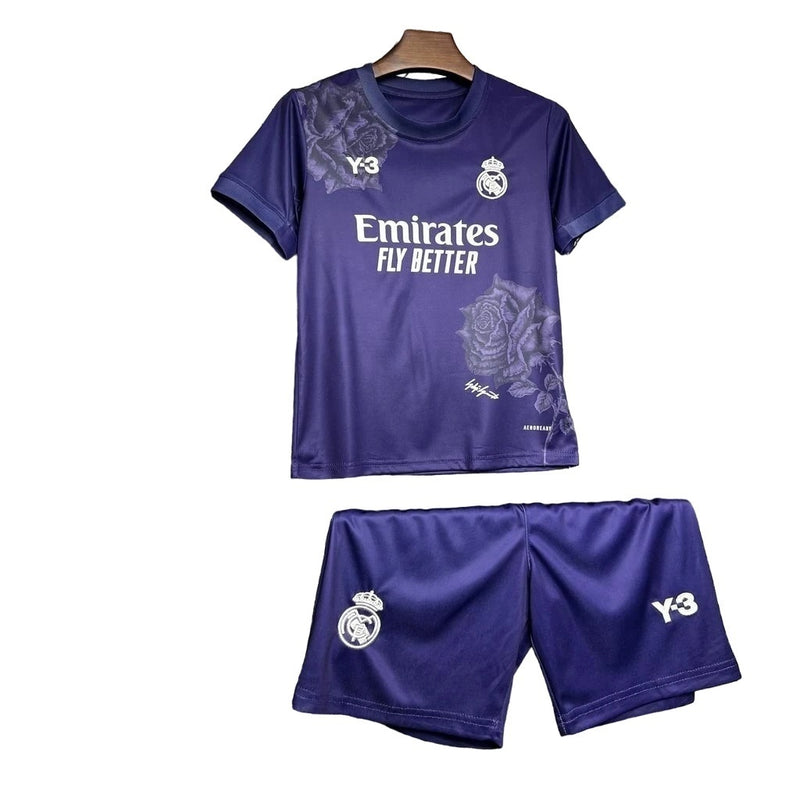 REAL MADRID Y-3 MORADA 24/25 CONJUNTO INFANTIL