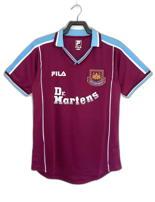 Camiseta West Ham 99/01 I Casa - Versión Retro