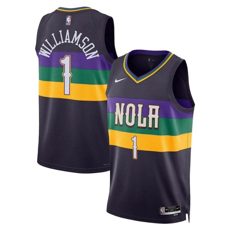 Camiseta NBA Zion Williamson - New Orleans Pelicans - 2023 - Edición Ciudad - Morado